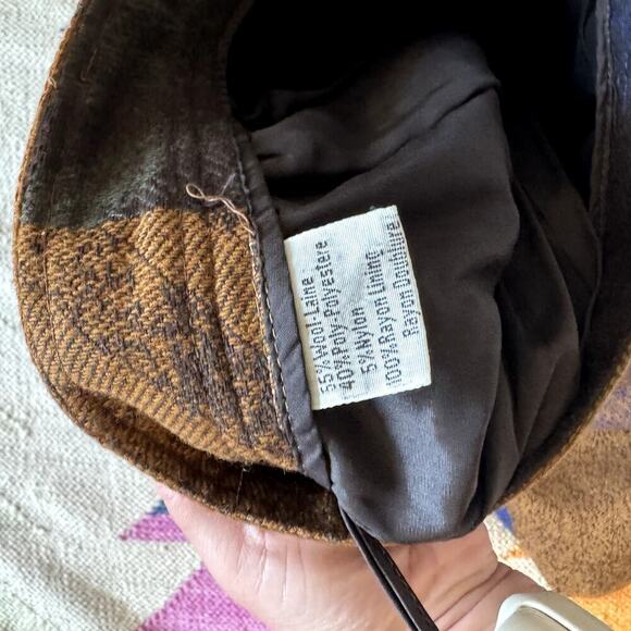 Stunning VTG Plaid Blue Brown Midi Skirt Rafaella Women's Size 8 - Picture 5 of 6